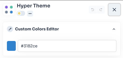 Custom Colors Editor